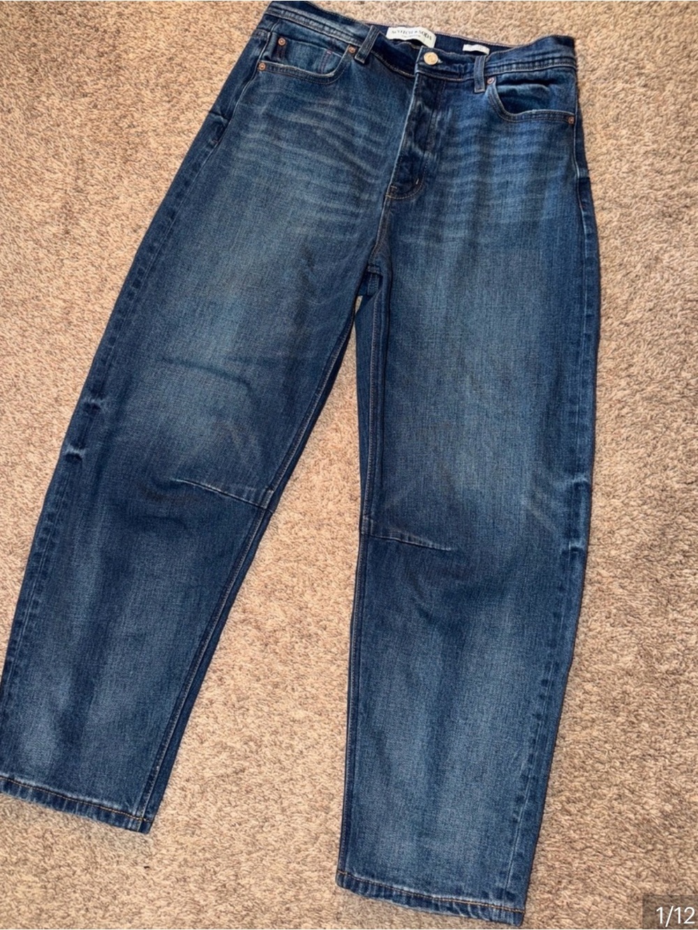 Scotch & Soda The Current L'actuel Barrel Leg Horseshoe Jeans size 6/28